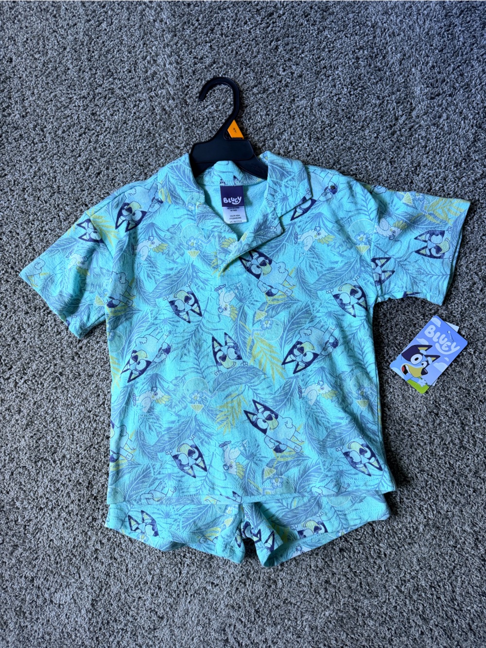 Bluey Light Blue Boys' Short-Sleeve Polo Shirt Bluey